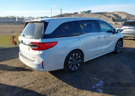 2025 Honda Odyssey Elite из США, поврежденный, VIN 5FNRL6H95SB007423